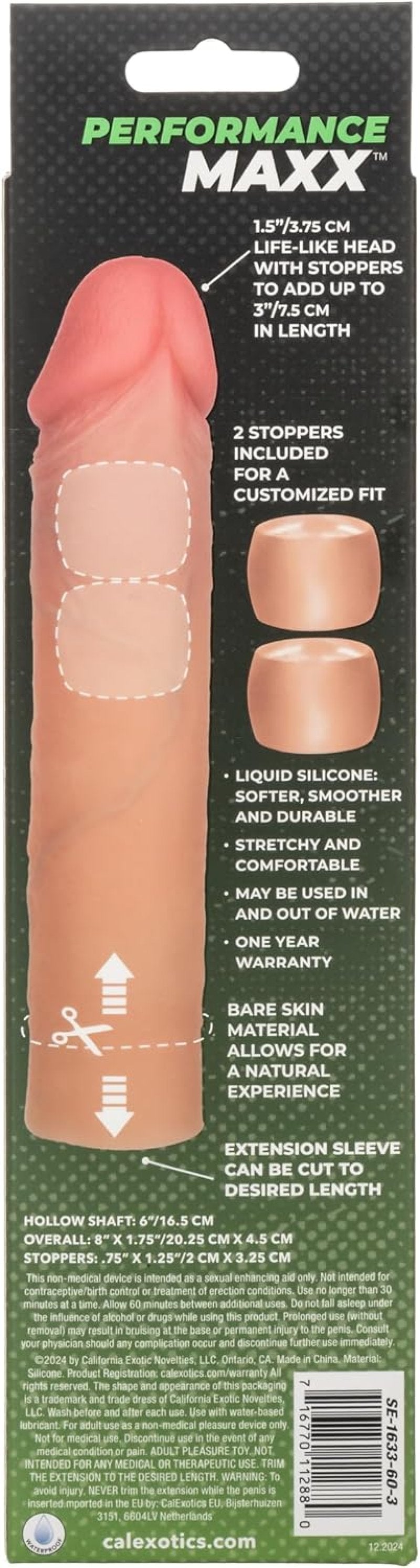 Performance Maxx 8" Liquid Silicone Extension System - Ivory