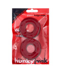 HUNKYJUNK STIFFY 2-PACK NO-ROLL C-RINGS CHERRY ICE - Just for you desires