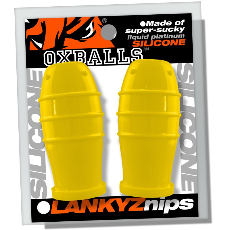 OXBALLS LANKYZ silicone nipsuckers YELLOW - Just for you desires