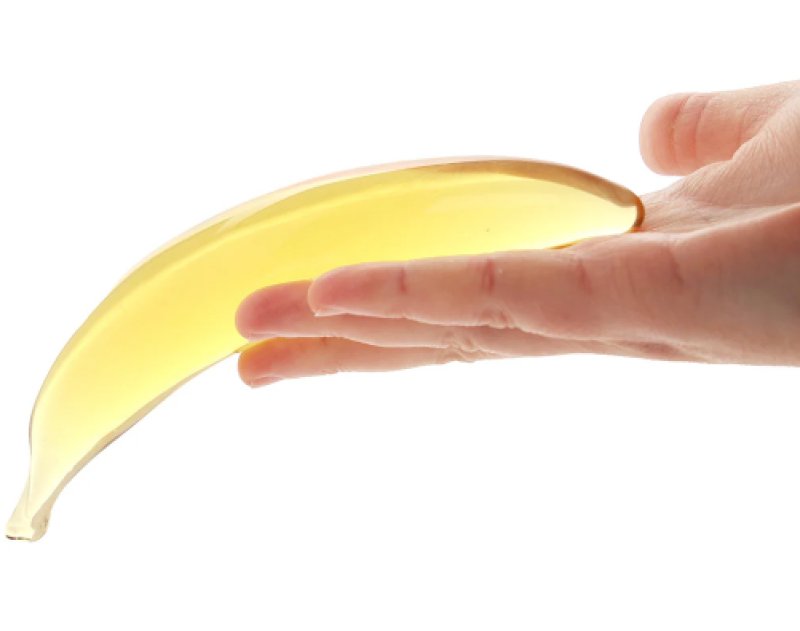 Glas Banana Joy 7" Dildo