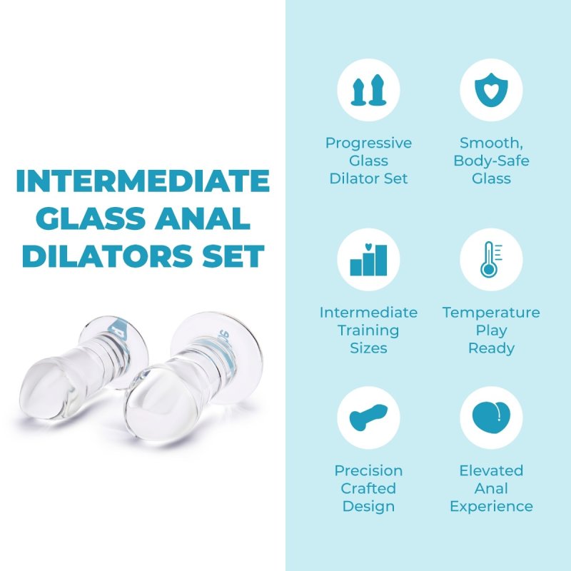 b-Vibe Intermediate Glass Dilator Set - Just for you desires
