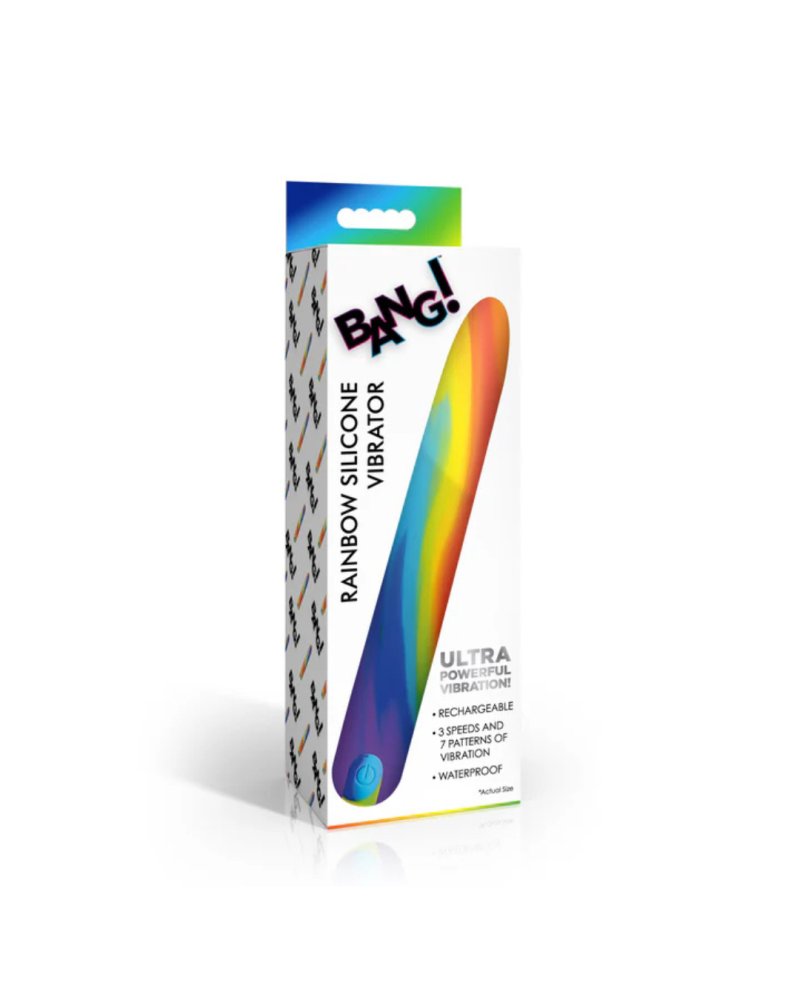 BANG! Rainbow Silicone Vibrator - Just for you desires