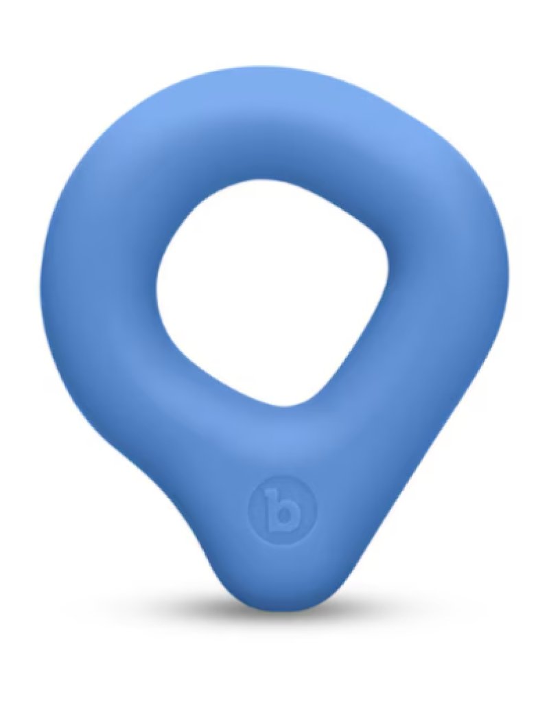 b-Vibe Flex Ring Drip - Silicone Cock Ring - Blue - Just for you desires