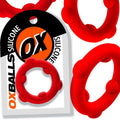 OXBALLS SPINNER single silicone ring RED