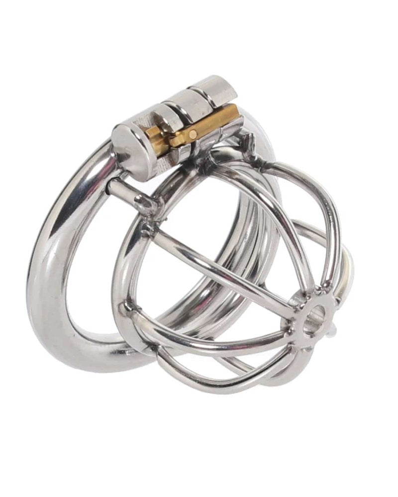 Blue Line Little Cock Chastity Cage