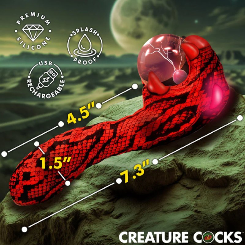 Creature Cocks Cobra Silicone Plasma Vibrator