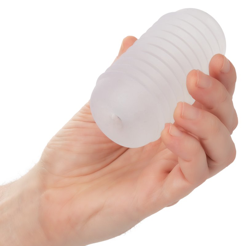 Pop Sock Ribbed - Clear