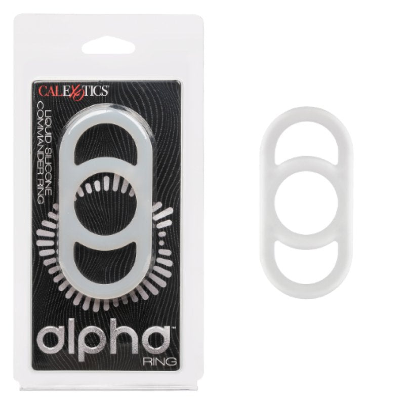 Alpha Liquid Silicone Commander Ring - Natural - Just for you desires