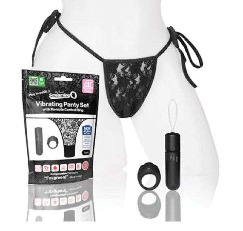 My Secret Screaming O 4T Panty Vibe - Black
