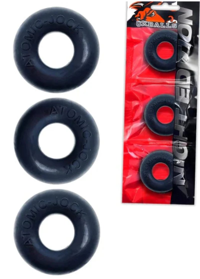 OXBALLS RINGER 3-pack cockring plus+SILICONE™ special edition NIGHT