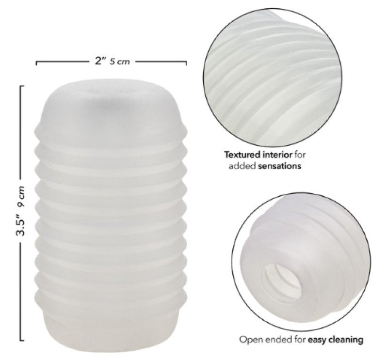 Pop Sock Ribbed - Clear