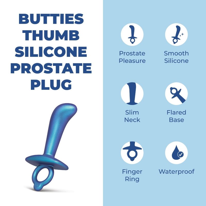 b-Vibe Butties Thumb Silicone Prostate Plug
