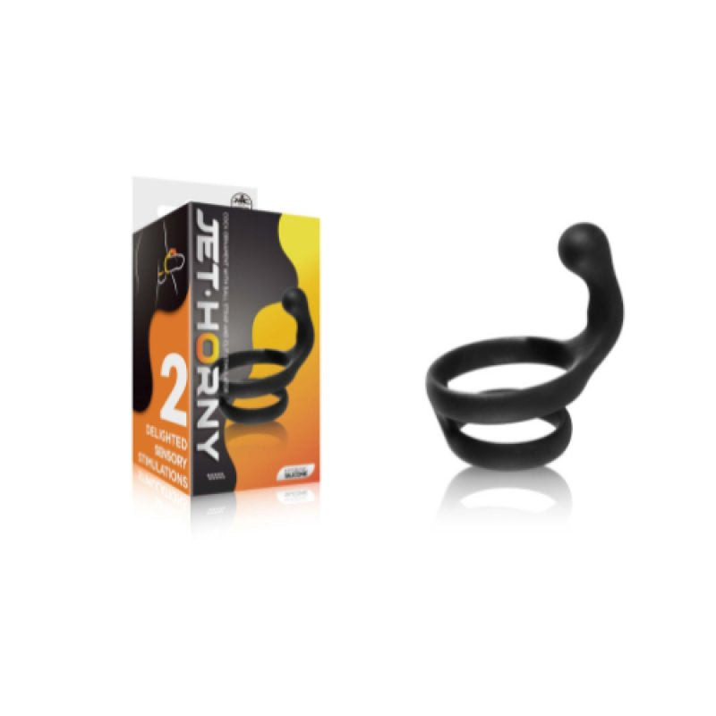 JET HORNY SILICONE COCK CAGE 2