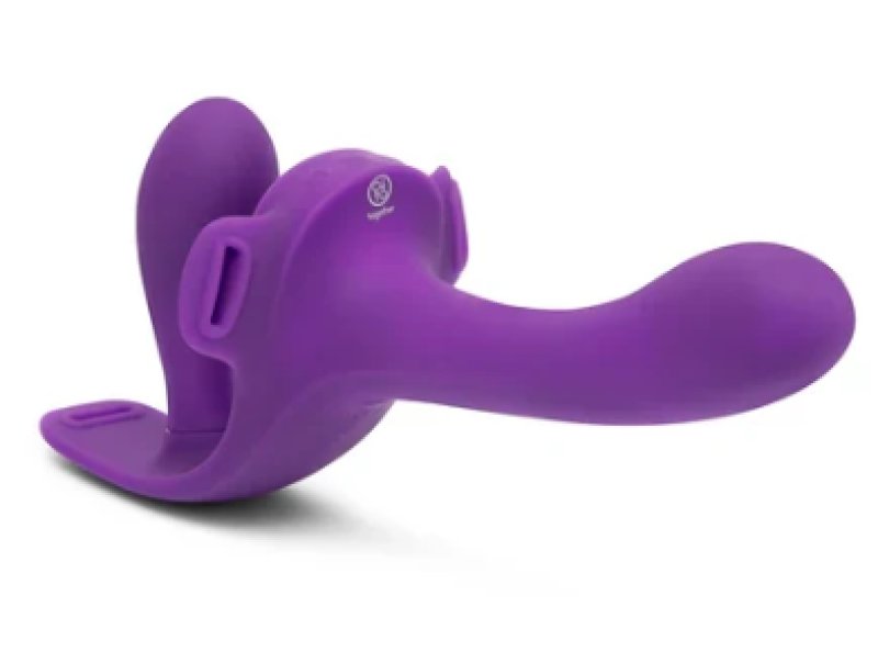 Together Toy Lock-In Dual-Ended Vibrating Strap-on & Harness Set