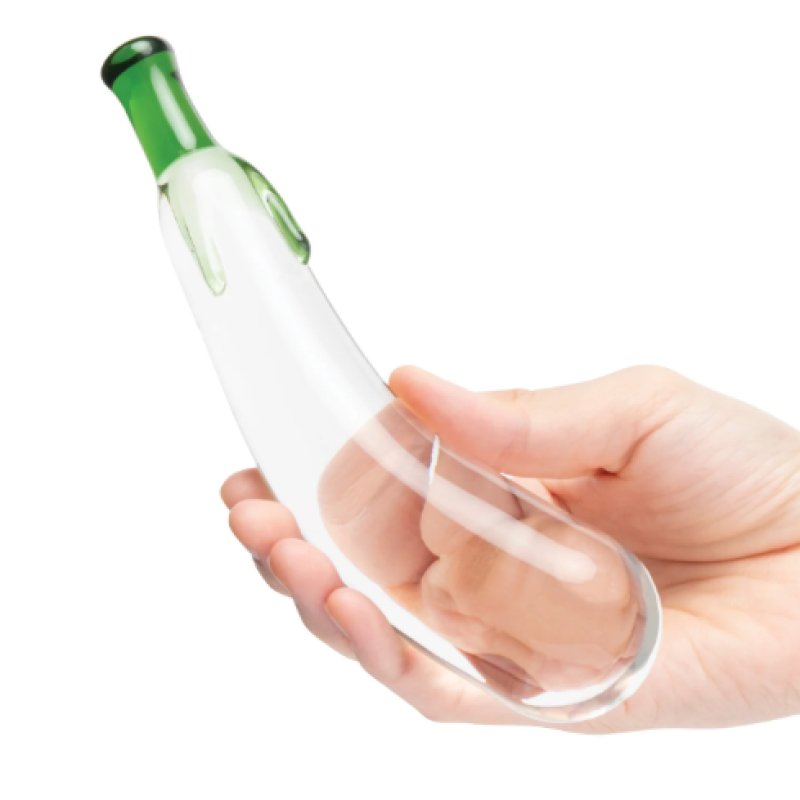 Glas Eggplant Ecstasy 7.25" Dildo - Just for you desires
