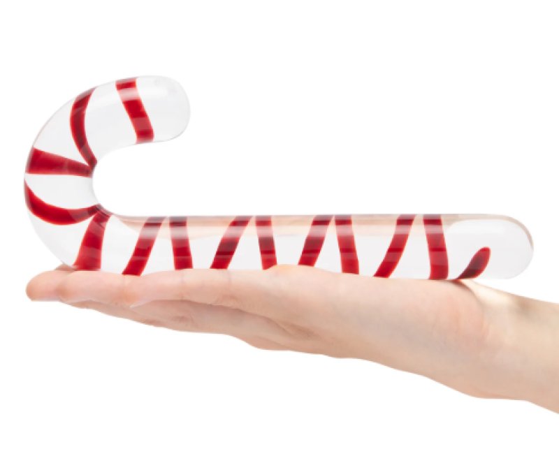 Glas Candy Cane Dream 7.5" Dildo