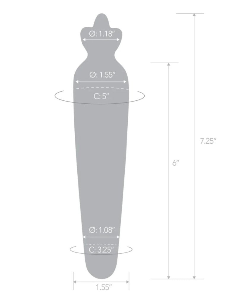 Glas Bunny's Secret 7.25" Dildo - Just for you desires