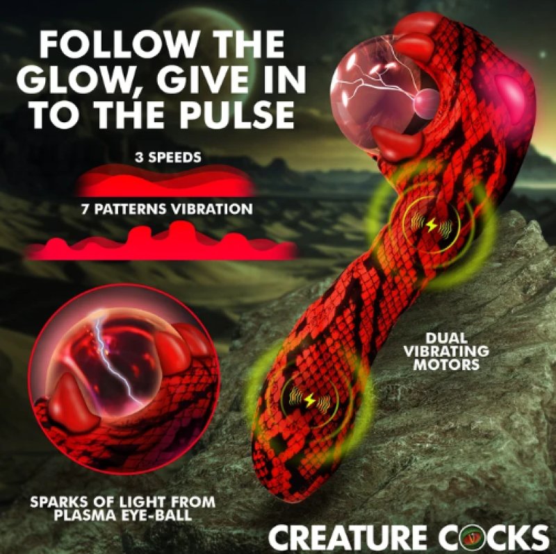 Creature Cocks Cobra Silicone Plasma Vibrator
