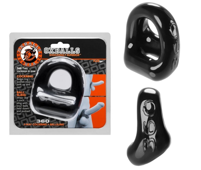 OXBALLS 360 dual use cocksling BLACK - Just for you desires