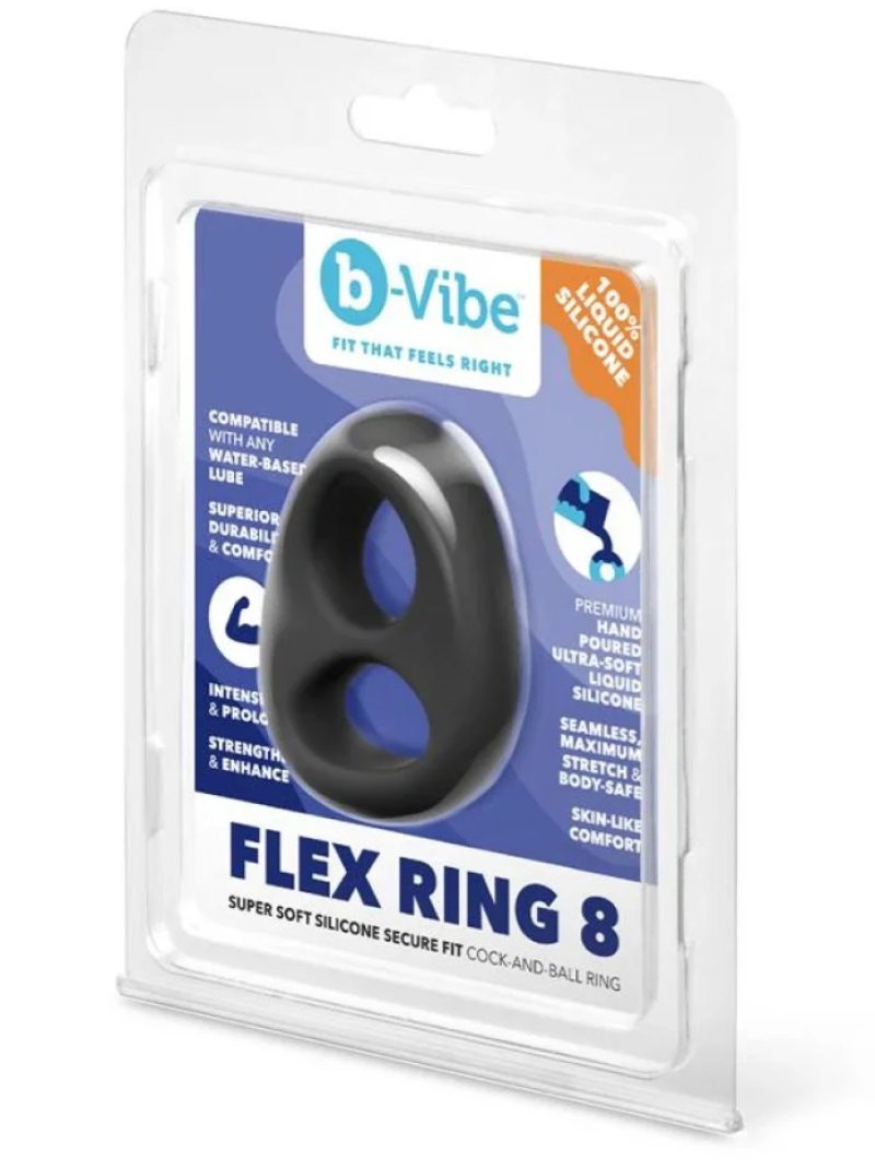 b-Vibe Flex Ring Eight - Silicone Cock Ring