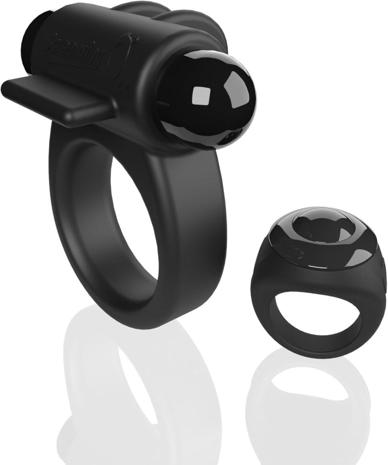 Screaming O Remote Controlled Switch Vibrating Ring - Black - Just for you desires