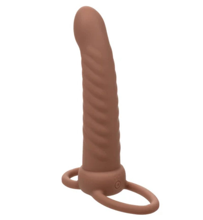 Performance Maxx Rechargeable Ribbed Dual Penetrator - Brown