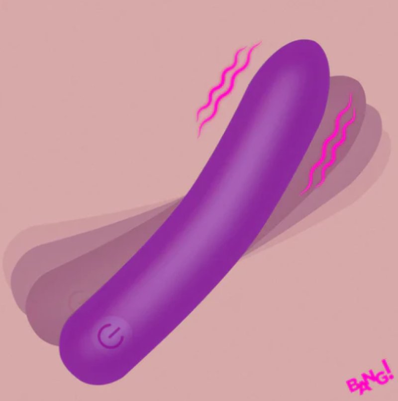 BANG! Tapered Flexible Silicone Bullet - purple