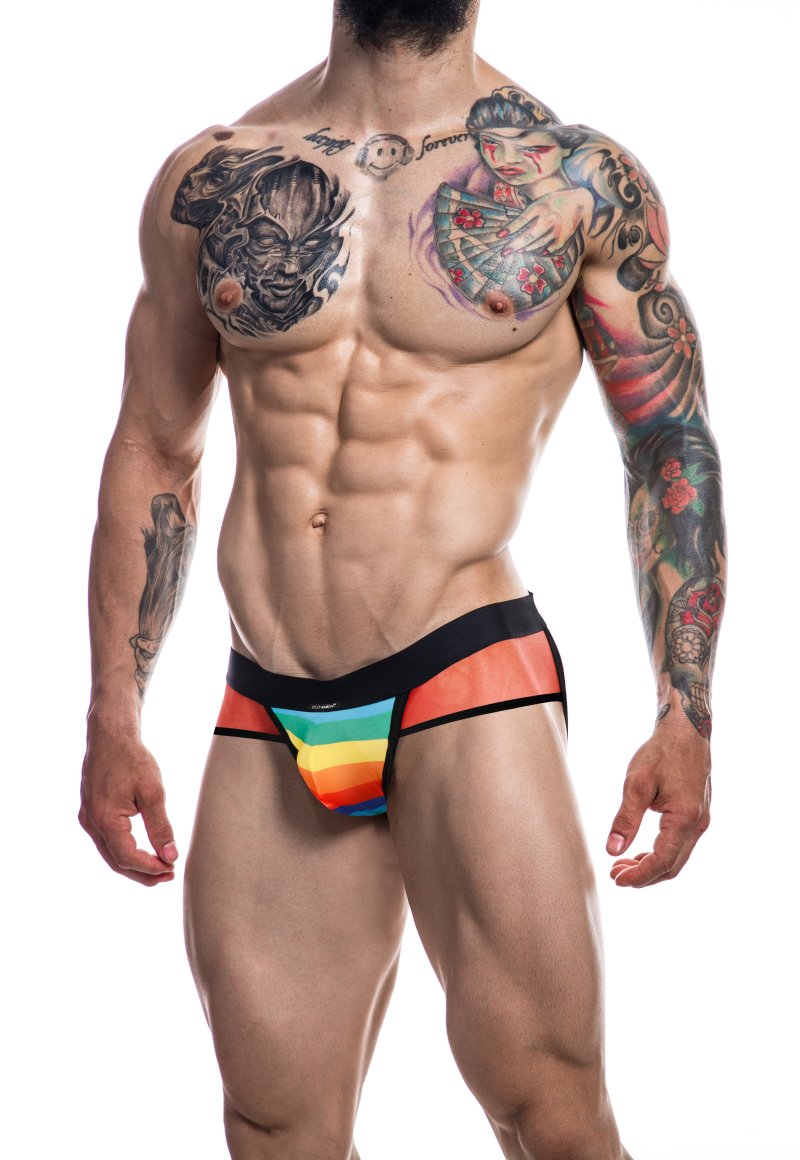 CUT FOR MEN MIXED JOCKSTRAP RAINBOW MEDIUM