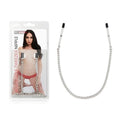 Lux Fetish Adjustable Tweezer Nipple Clips With Chain - Just for you desires