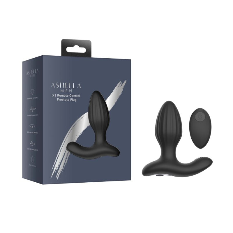 Ashella Men X1 Remote Control Prostate Plug - Just for you desires