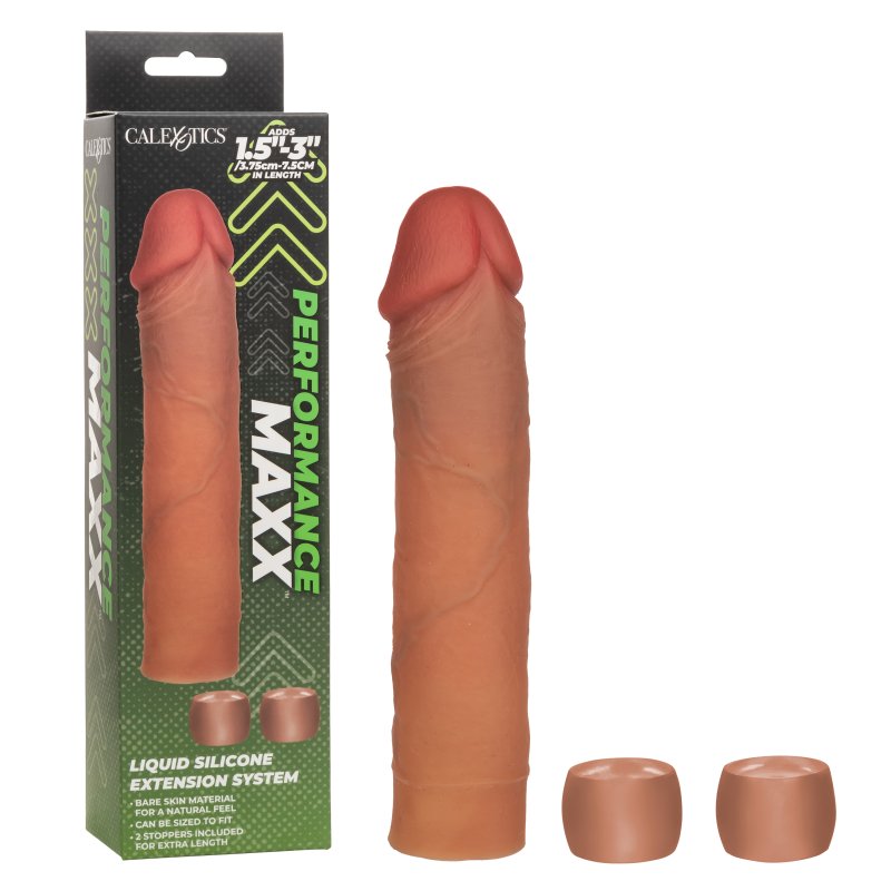 Performance Maxx 8" Liquid Silicone Extension System - Brown