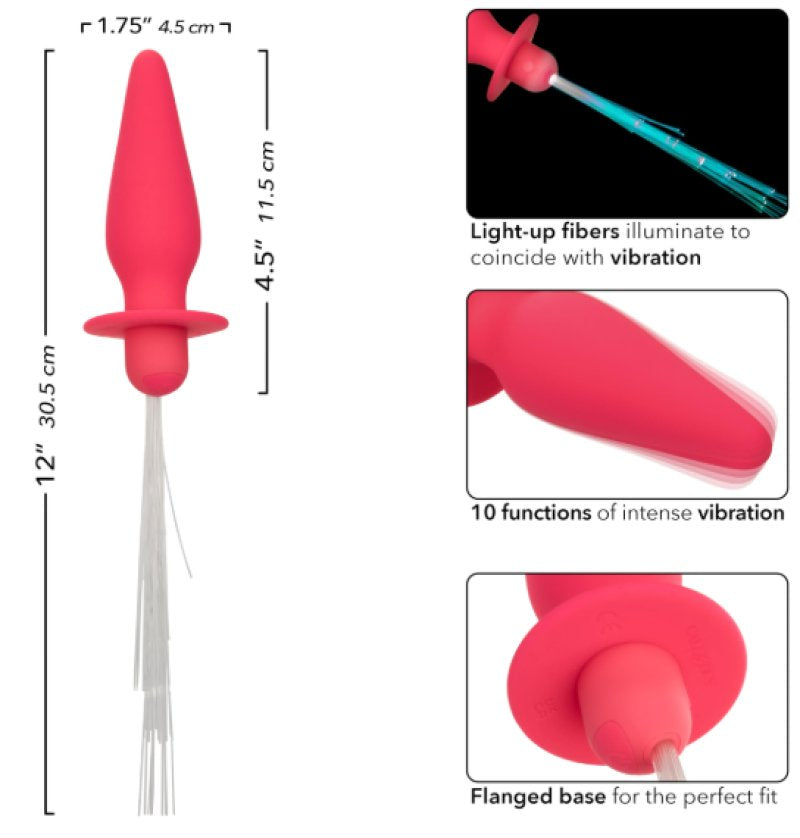 Southern Lights™ Vibrating Light Up Anal Probe - Pink**** - Just for you desires