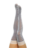 Kixies Par 4 - Grey Argyle Size C
