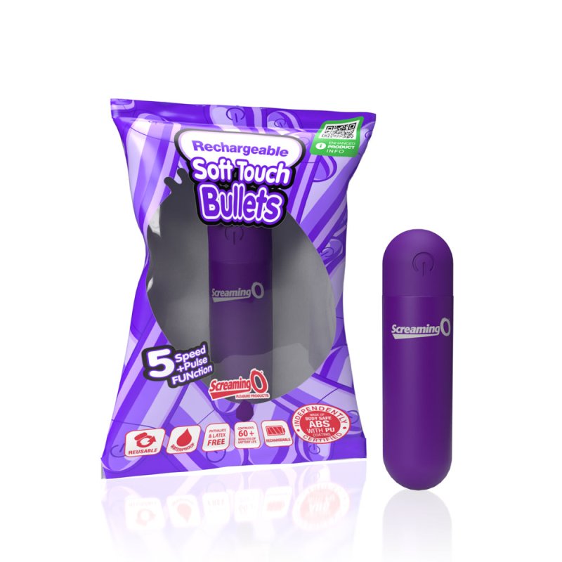 Screaming O Soft Touch Rechargeable Bullets - Purple - Just for you desires