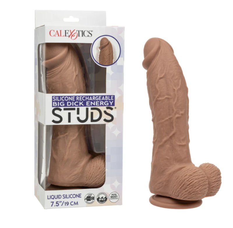 Silicone Rechargeable Big Dick Energy Studs® - Brown