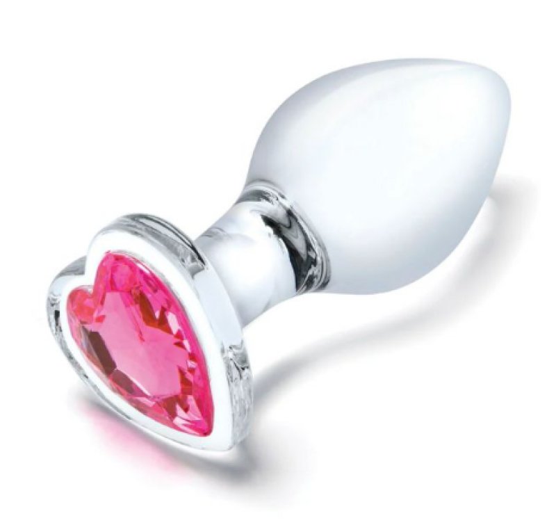 Glas 3"/ 3.5"/ 4" 3PC Heart Jewel Anal Training Kit