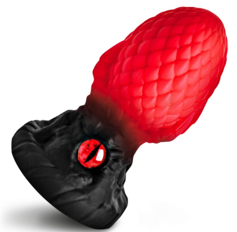 Creature Cocks Eye of the Dragon Silicone Butt Plug - Red