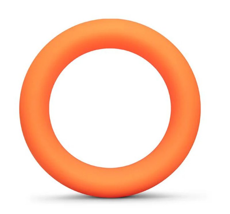 b-Vibe Snug Ring 40mm Snug Fit Silicone Cock Ring - Orange - Just for you desires