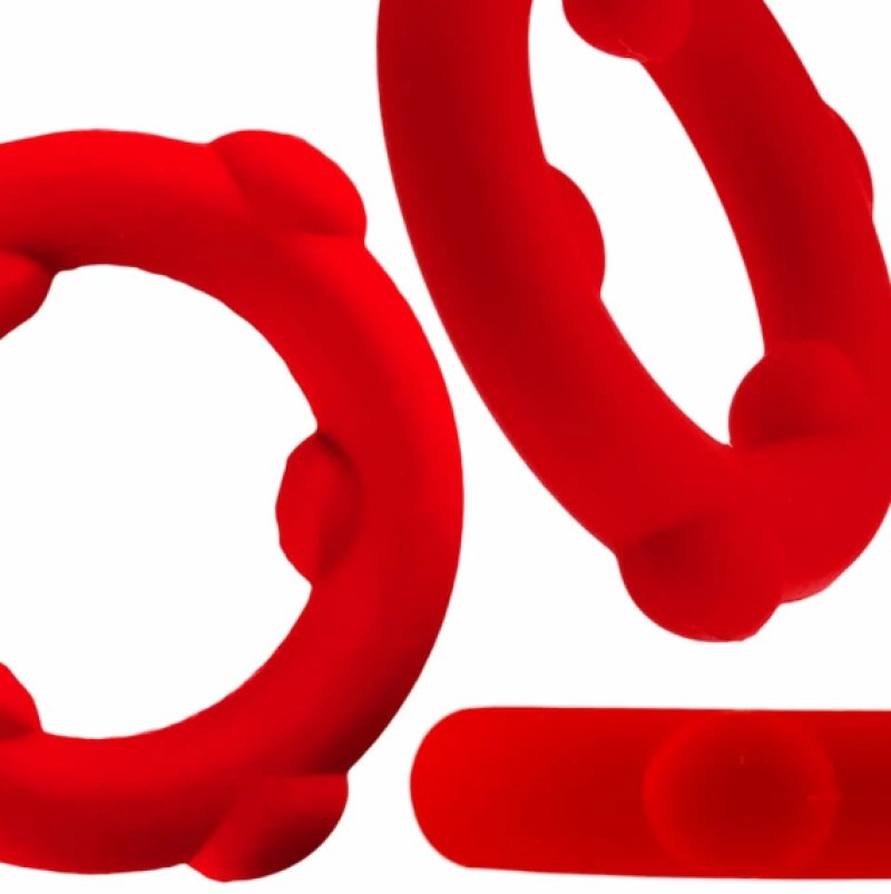 OXBALLS SPINNER single silicone ring RED