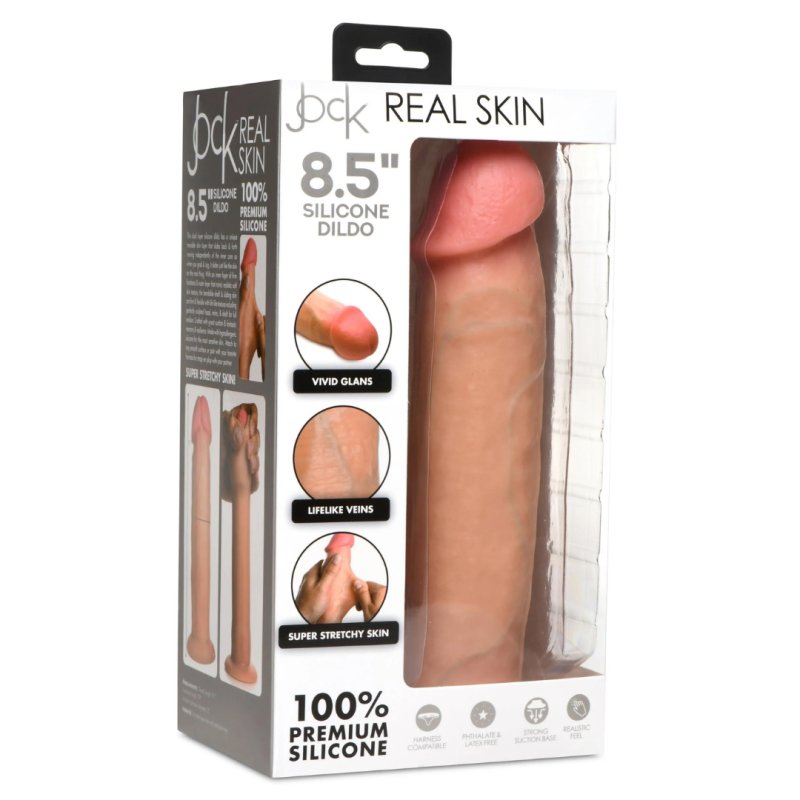 JOCK 8.5" Realistic Skin Silicone Dildo - Just for you desires