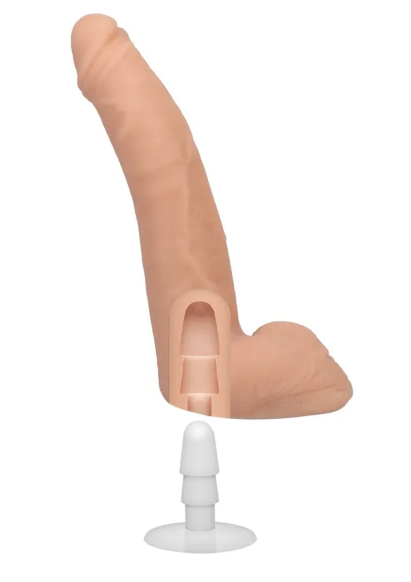 Signature Cocks - Quinton James - 8 inch ultraskyn cock with removeable vac-u-lock suction cup****