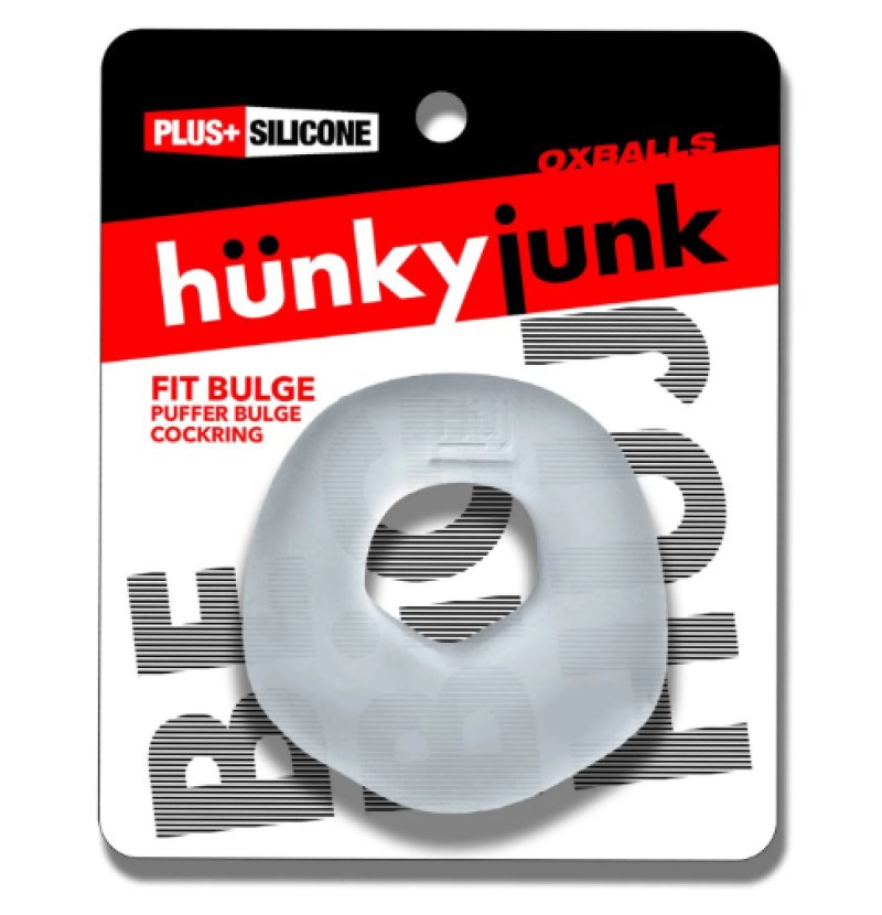 HUNKYJUNK FIT BULGE hung-style cockring CLEAR STEAM - Just for you desires