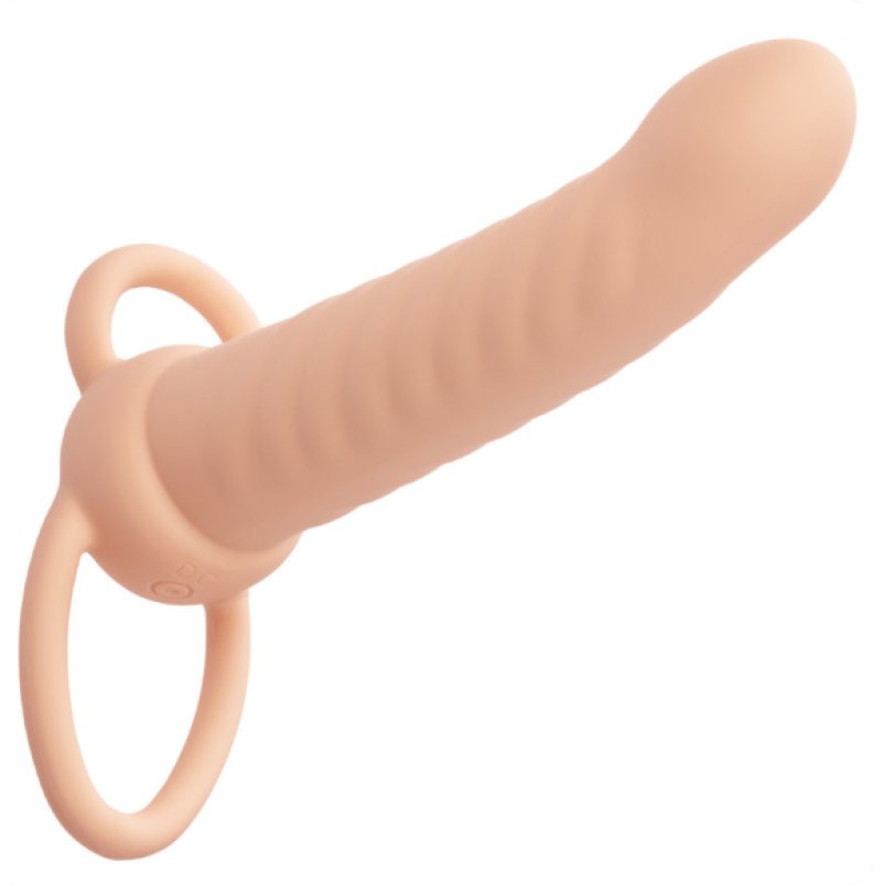 Performance Maxx Rechargeable Ribbed Dual Penetrator - Ivory