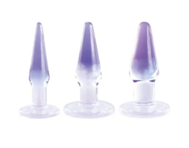 GLITZY TRAINER 3 IN 1 DONG 5" KIT - PURPLE - Just for you desires