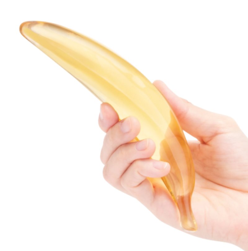 Glas Banana Joy 7" Dildo
