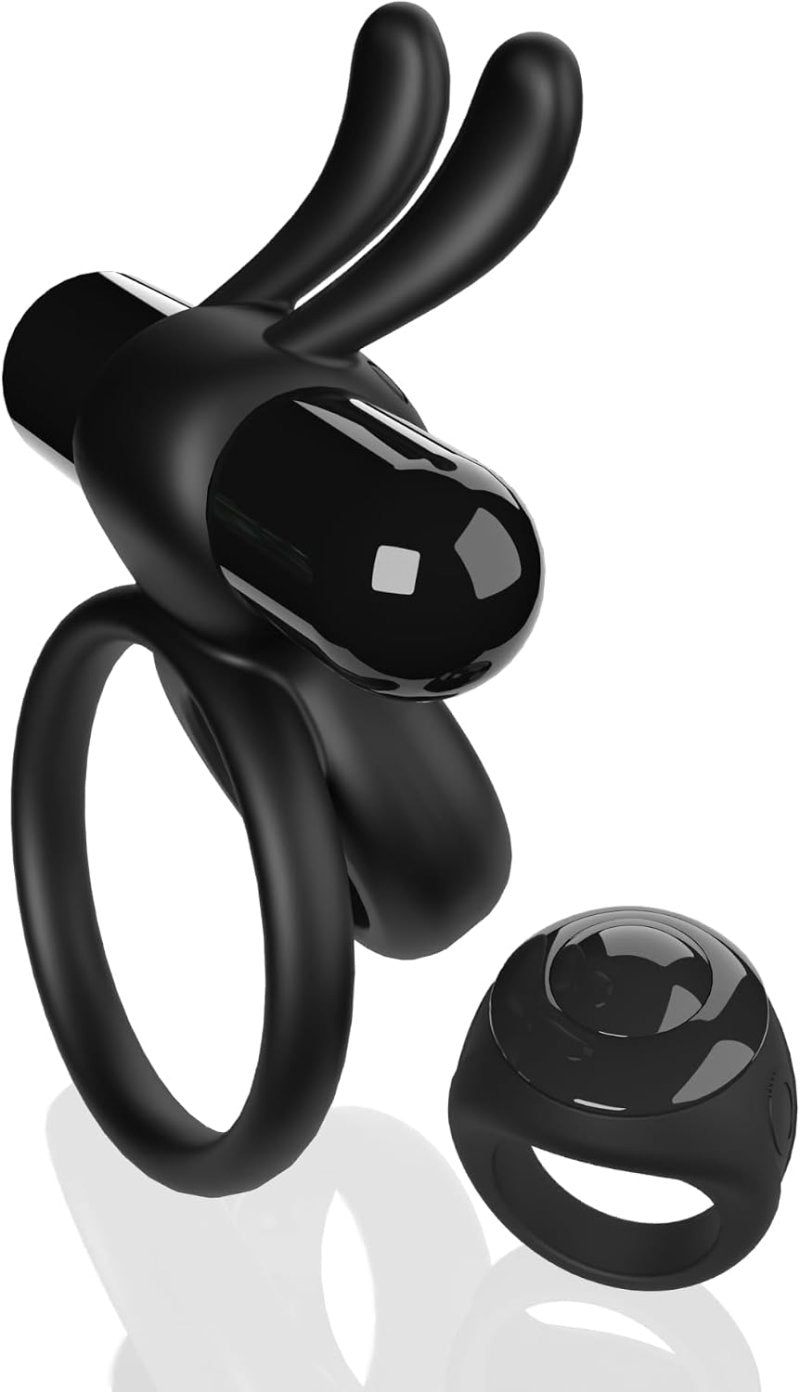 Screaming O Remote Controlled Ohare Vibrating Ring - Black