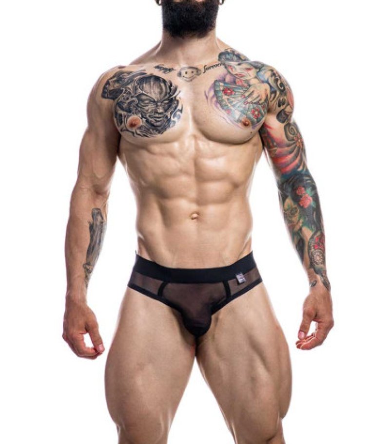 CUT FOR MEN BLACK MESH JOCKAIR MEDIUM