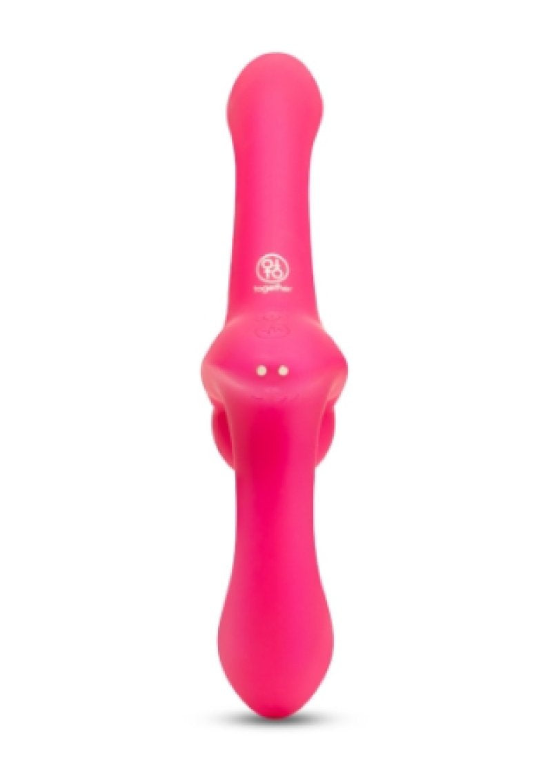 Together Toy Double Tap Dual-Ended Vibrating Strapless Strap-on
