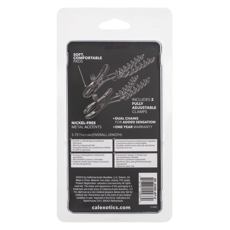 Euphoria Collection Chain Nipple Clamps - Just for you desires