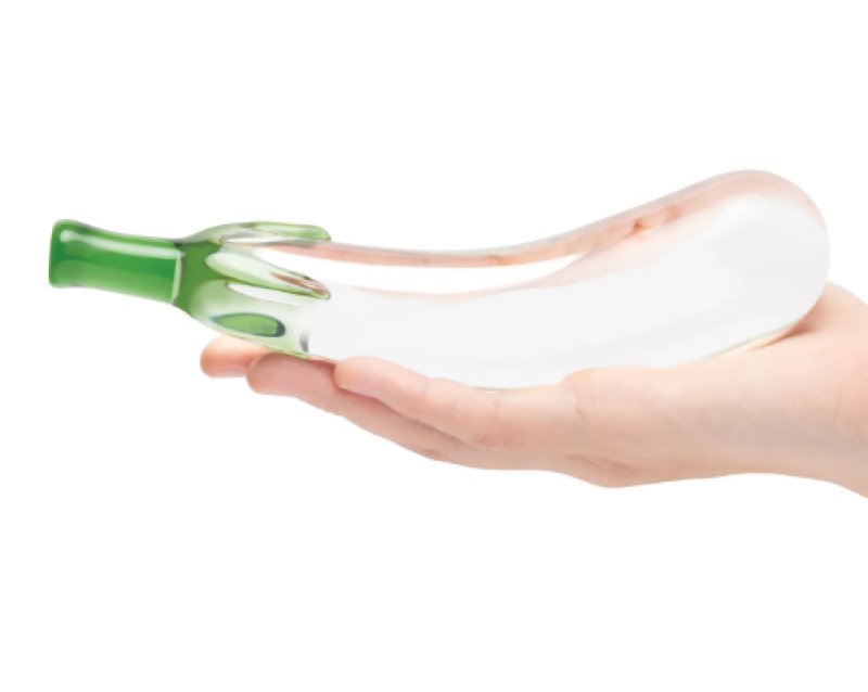 Glas Eggplant Ecstasy 7.25" Dildo - Just for you desires